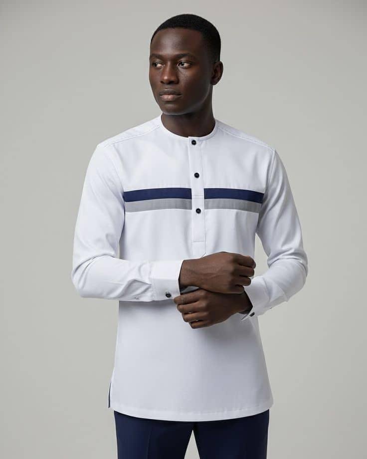 Blanc Bande Marine