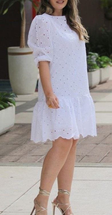 Robe Courte à Volant