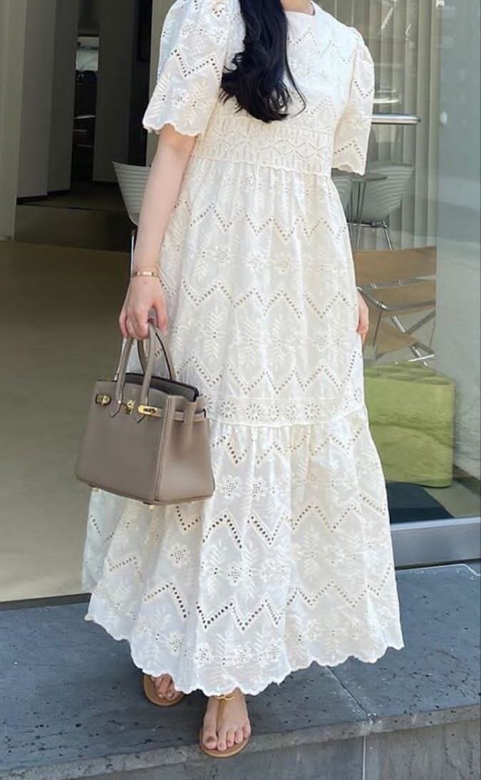 Robe Longue Zigzag